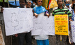 South Kolkata unit of All India National Congress organized a protest demonstration agains...