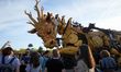 A robot, a mare-dragon called Long-Ma, created by Francois de la Rosiere and his company,...