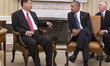 China's President XI Jinping and United States President Barack Obama hold a meeting durin...