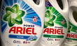 Ariel packaging are seen in a store in Poland on April 19, 2022. (Photo illustration by Ja...