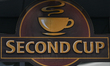 A view of Second Cup logo in downtown Edmonton. On Sunday, May 15, 2022, in Edmonton, Alb...