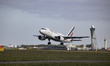 Air France Airbus A318 aircraft as seen during take off and flying phase from Amsterdam Sc...