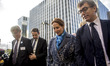 Environment minister, segolene royal (middle) and the Research State secretary Thierry Man...
