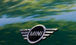 Mini logo is seen on a car in Krakow, Poland on June 22, 2022. 