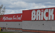 The Brick logo in South Edmonton Common.Friday, May 20, 2022, in Edmonton, Alberta, Canad...