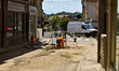A worker on a construction site. France has been going through a severe heatwave these las...