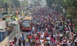 Peoples sport in the main streets of Jakarta during the Car Free Sunday, in Jakarta, Indon...
