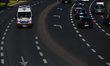 An ambulance seen in Rzeszow center.On Tuesday, July 19, 2022, in Rzeszow, Podkarpackie V...