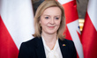 British Foreign Secretary Liz Truss in Warsaw, Poland, on April 5, 2022 