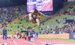Athletics, Khaddi Sagnia (Sweden) during the womens long jump final 