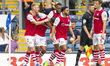 Goal 1-3 Bristol City celebrate Nahki Wells (21) of Bristol City making it 3-1 during the...