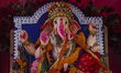 A statue of Hindu God Ganesha during a festival called the Ganesh Chaturthi in Bangkok, Th...