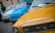 A Ford Mustang 1974 during a meeting of the Fiat 500 in Rocca di Cambio, near L’Aquila, It...