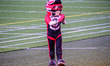 Belle Vue ATPI Aces  mascot Chase The Aces warms up the fans during the SGB Premiership ma...