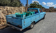 Farmer transporting his potatoes on the old Isuzu pick-up truck is seen in Dingli, Malta o...