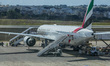 Emirates Boeing 777-300ER reg. no. A6-ENA aircraft is seen in Luqa, Malta on 25 September...