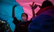 Queer community members and allies march during the annual VietPride Parade in Ho Chi Minh...