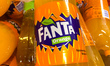 Fanta logo is seen on a bottle in a shop in Krakow, Poland on October 5, 2022. 