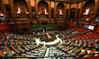 during the Italian Parliament inaugural session at Chamber of Deputies on October 13, 2022...