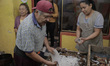 Pedro Mejía, artisan, making sugar skulls inside a home in Xochimilco, Mexico City, on the...