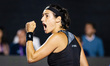 Caroline Garcia of France in action against Rebecca Marino of Canada during the second rou...