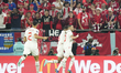 Hakim Ziyech attacking midfield of Morocco and Chelsea FC celebrates after scoring his sid...
