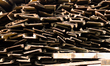 Irons extracted from a scrapped ship is being stacked at a Ship Breaking Yard at Shitakund...