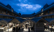 View of the Mercado de Bolhao, one of the most emblematic markets of the city of Porto, in...