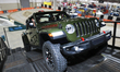 Drivers demonstrated the incredible off-road capabilities of jeeps with a driving course f...