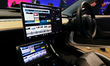BARCELONA, SPAIN - MARCH 11: The inside of a Tesla Model S, the newest model of the S seri...