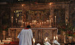 Catholic People join Special Prayer for Midnight Mass Candle Light a Christmas Eve mass at...