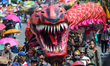 Participants take part during a cultural carnival which commemorates the 502nd anniversary...