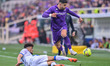 Riccardo Sottil (ACF Fiorentina) and Valentin Gendrey (US Lecce) during the italian soccer...