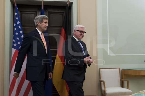 John F. Kerry And Steinmeier In Berlin