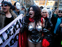 Protest against the criminalization of prostitution in Madrid