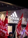 Adidas Employees Protest In Milan