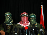 Gaza: press conference of al-Qassam Brigades