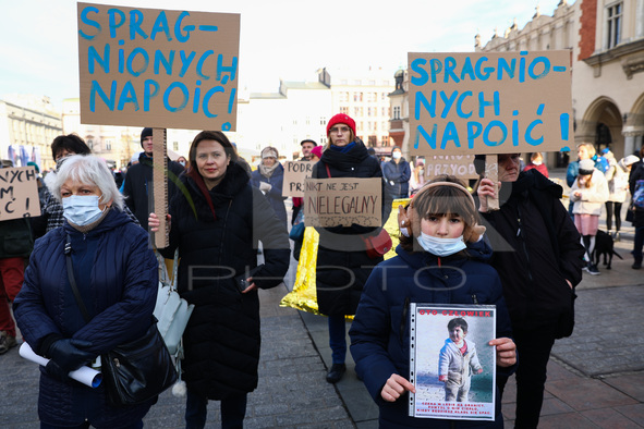 Protest On A Missing Refugee Girl At Polish-Belarusian Border