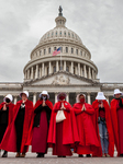 Handmaids Army DC protest Supreme Court‘s preliminary decision to overturn Roe v. Wade