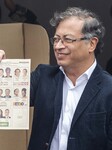 Gustavo Petro Voting In Bogotá, Colombia, On May 29, 2022.
