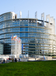 Illustration Of The European Parliament In Strasbourg, France. 