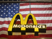McDonald's Logo With An American Flag