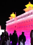  Tourists View Ice Sculptures in Chengde.