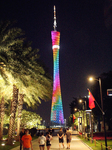 Canton Tower Light Show in Guangzhou.