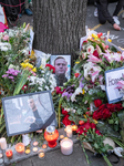 Crowd Gathers In Silence At Russian Embassy To Honor Navalny