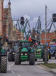 Farmers Block Roads In Gdansk, Poland.