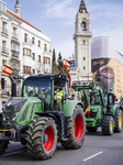 Spanish Farmers Block The Streets Of Madrid During The Strike
