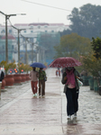 Pre Monsoon Rain In Kathmandu, Nepal
