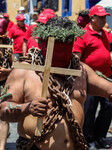 Penitens In Good Friday Procession In Atlixco