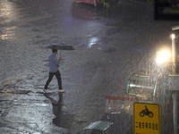 Heavy Rain Hit Jiujiang.